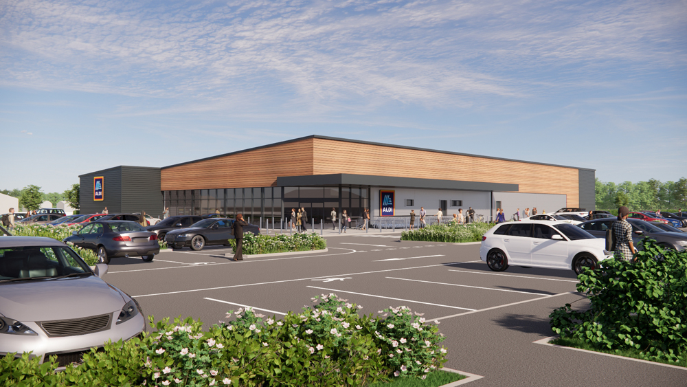 Aldi proposes new food store at Innsworth Park District Centre, Gloucester, creating around 40 new local jobs